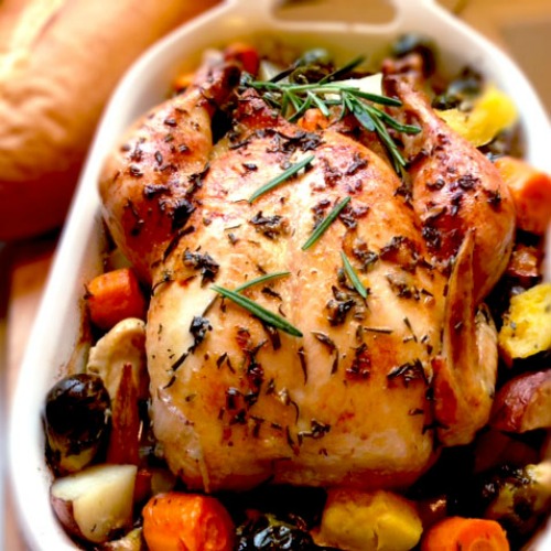 Rosemary Chicken with Roasted Vegetables Recipe